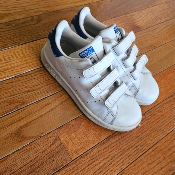 Kids Adidas Stan Smith Sneakers J Crew  size 1 - Picture 2 of 9